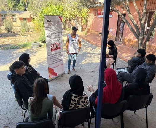 Teilnehmer*innen des Chams-Projekts im November 2025 im Rahmen einer Veranstaltung zu der Kampagne 16 Tage gegen geschlechtsspezifische Gewalt. Bild: ALCS.