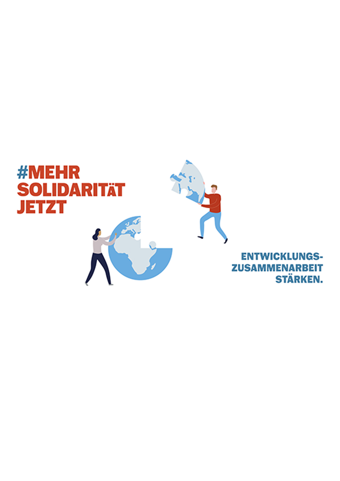 Bild-Text-Kombination für die Kampagne #MehrSolidarität von Alliance Sud.