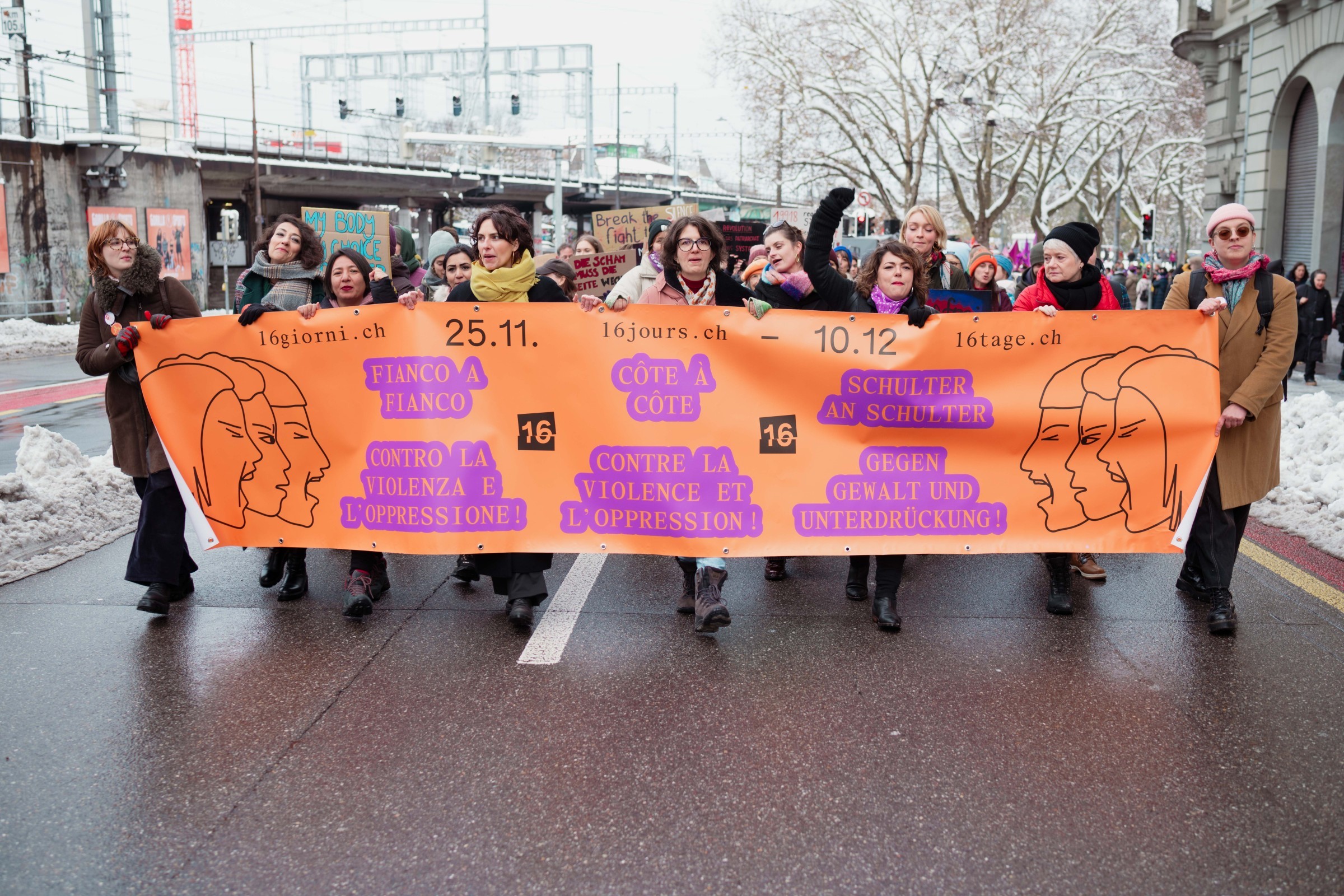 16 Tage Demo in Bern 2024. Bild: Livia Walker